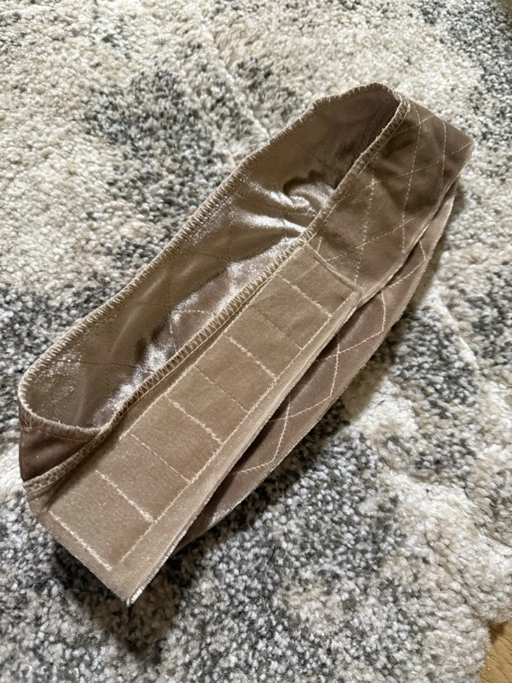 (2) Beige Wig Grip Headband